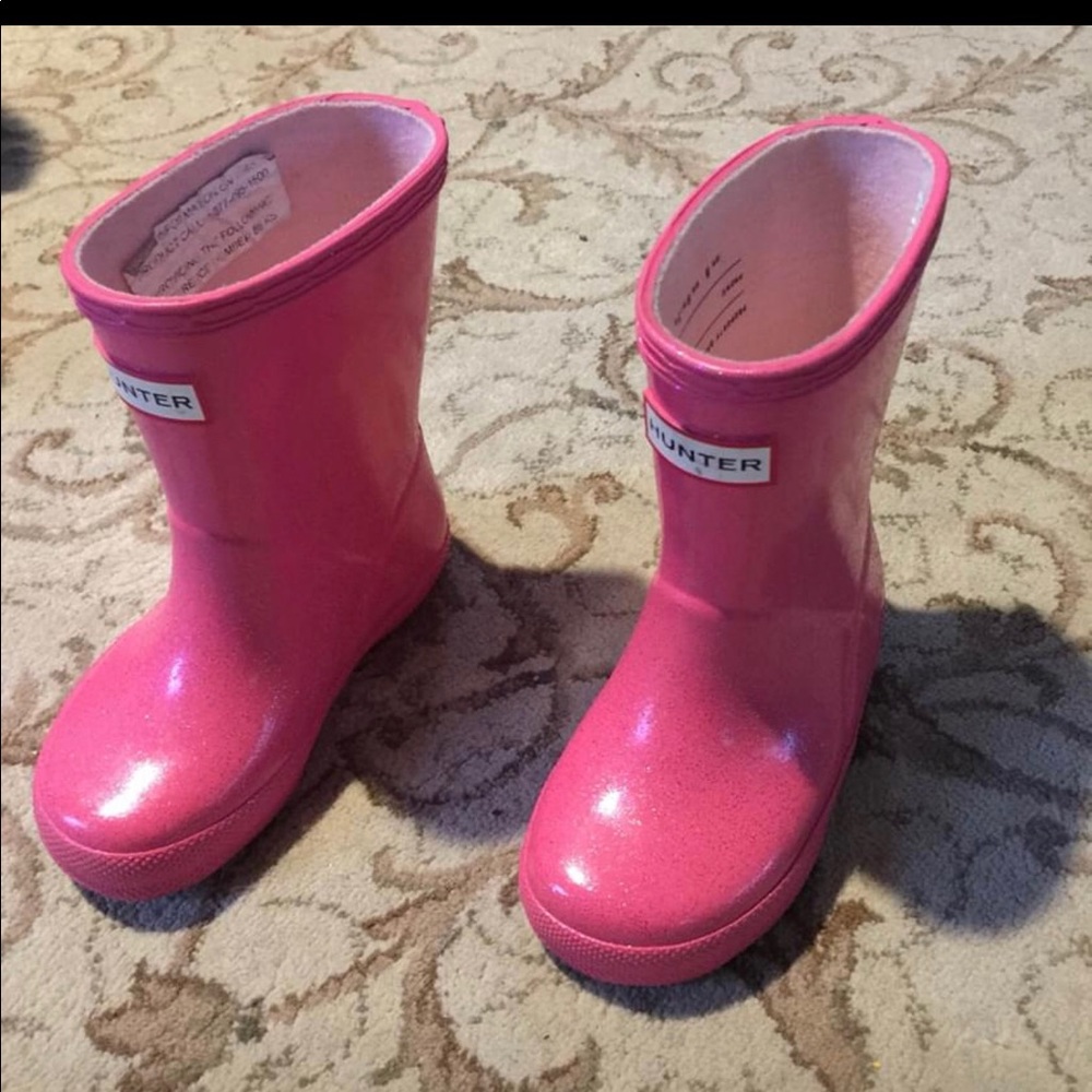 Size 6 hunter boots-Lil girls